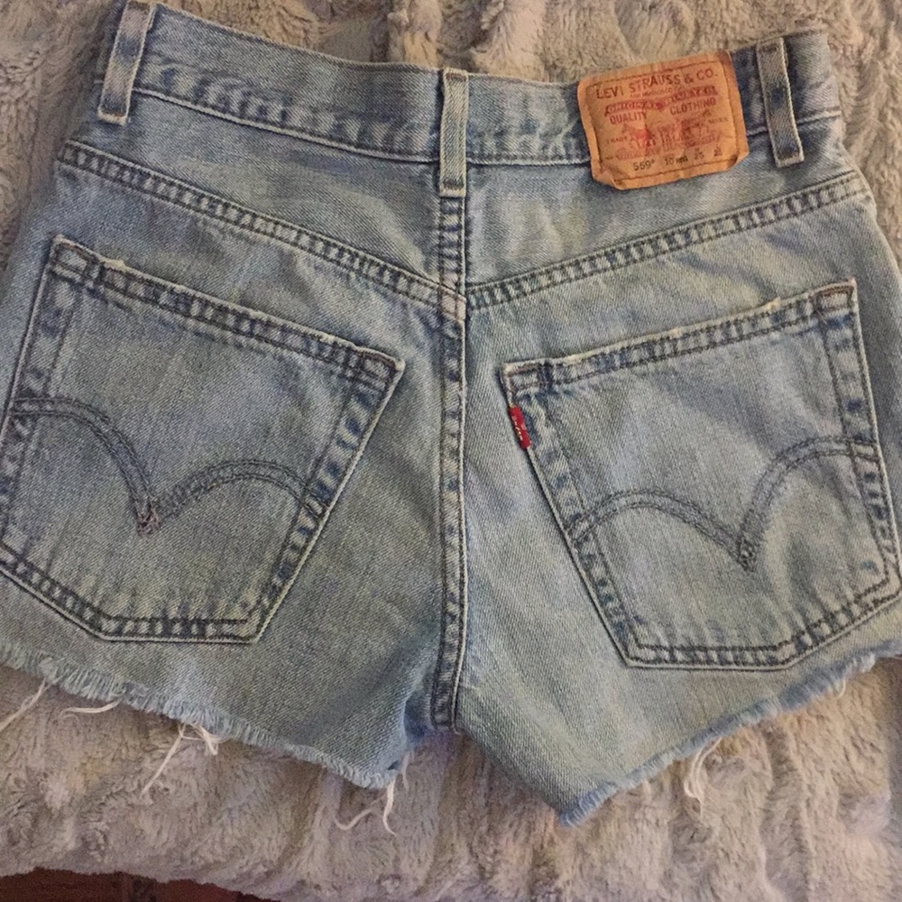 One of a kind denim Levi shorts
